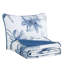 Ensemble de courtepointe à motif floral Indigo Bloom avec taies décoratives assorties-130700700