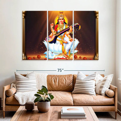 Adella Saraswati With Instrument