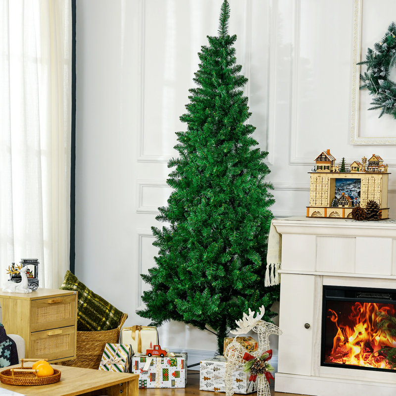 Demi-arbre de Noël artificiel avec 229 branches, 6.11'