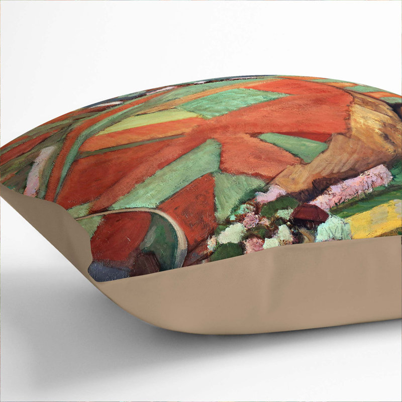 Cultivated Hills Square Throw Cushion, 55cm H x 55cm W x 20cm D, Stone