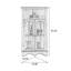 Nut-Brown Solid Wood Corner cabinet