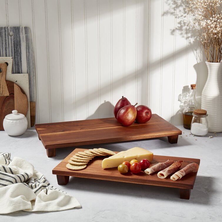 Classic Cuisine 3-Piece Acacia Wood Cutting Board Set with