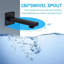 Robinet de douche à DEL noir 16 po x 32 po avec bec de baignoire