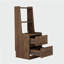 Table de chevet avec station de charge et veilleuse, table de chevet intelligente, table de chevet moderne avec bibliothèque, table d'appoint de chambre à coucher avec armoire de rangement, bois-310467610