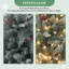 Paquet de 2 arbres de Noël artificiels enneigé 3 pi avec 78 lumières DEL, 8 modes, branches articulées et base en pot
