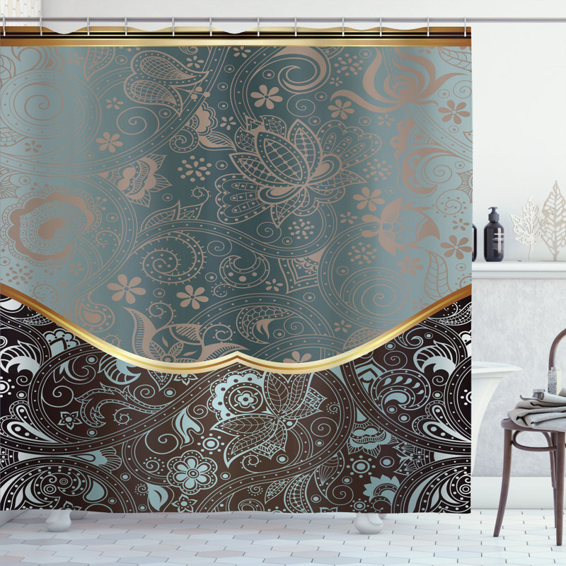 Shower Curtain with Hooks Included, 84" H x 69" W, Fawn Eggshell