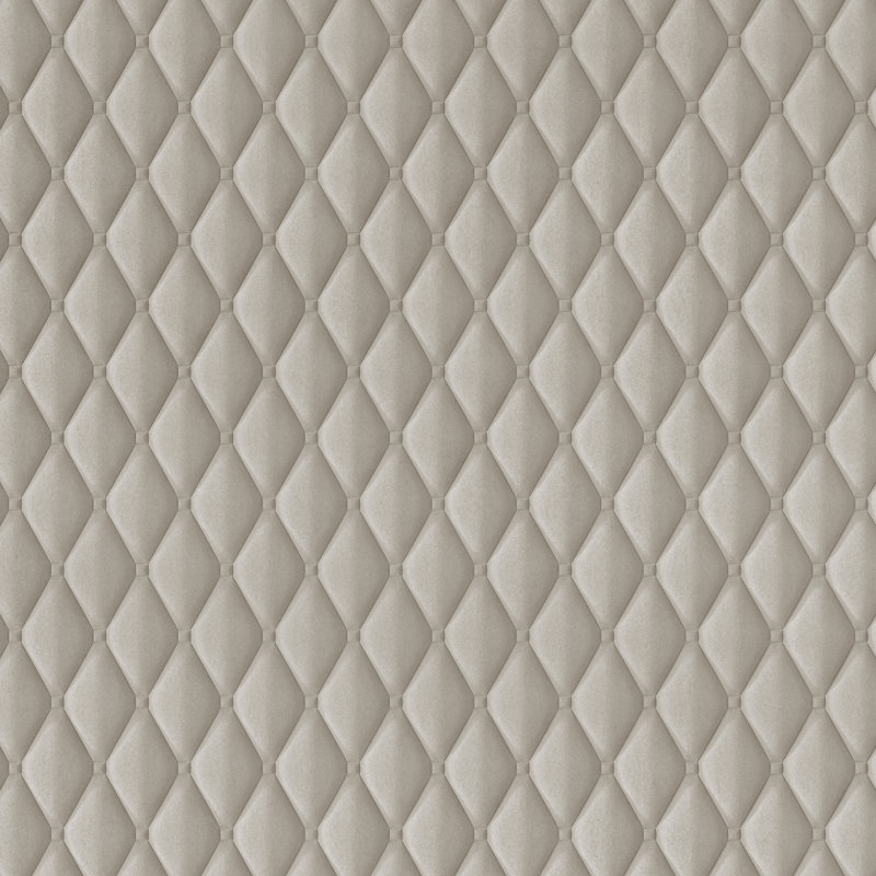 Tête de lit tapissier en velours, Double, Beige