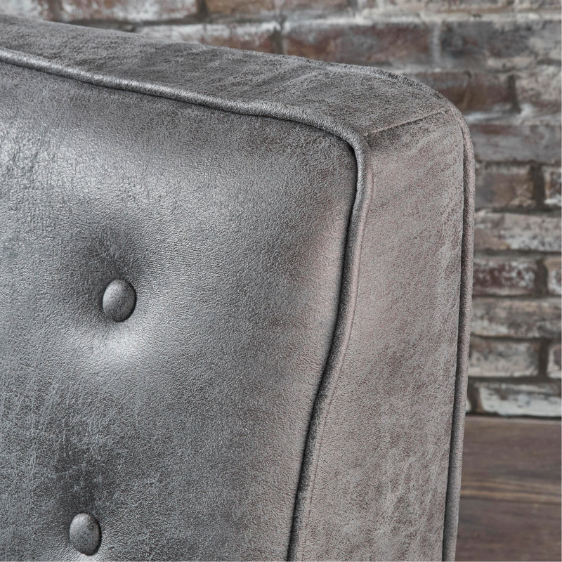 Canapé inclinable en tissu Mid-Century, Ardoise