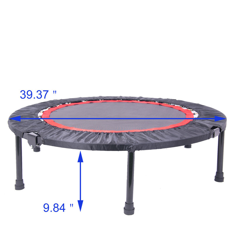 Mini trampoline d'exercice 40 "pour adultes et enfants - Rebond de coussin de sécurité Max