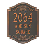 Signature Series 3-Line Wall Address Plaque