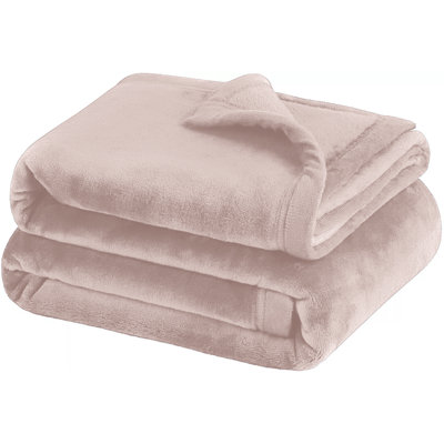 Reversible Plain Weave Fleece Throw Blanket