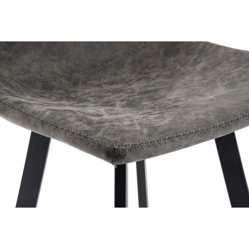 Upholstered Counter Stool, Gray