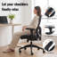 Fauteuil de direction moderne en similicuir avec accoudoirs réglables, dossier large et assise rembourrée, pour la maison et les bureaux commerciaux.-129514509