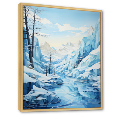 Glacier bleu glacier - Paysage et nature, art mural