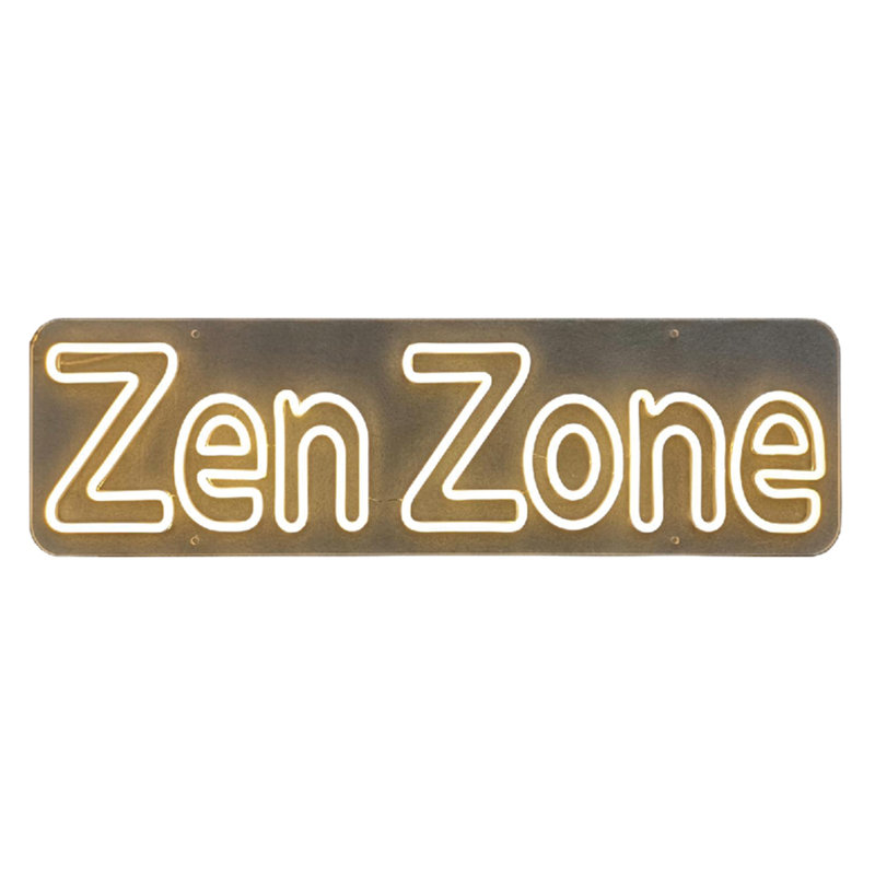 Zen Zone Neon Sign - 8" x 28"