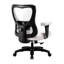 Grande chaise de travail ergonomique pour les utilisateurs lourds, filet gris, élastique, soutien lombaire, rotation à 360 °, inclinaison réglable, base en métal, grand bureau facile à installer avec siège intégré, siège large, pivotant, hauteur,-130484804