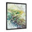 «Yellow and Green Abstract Strokes III», peinture sur toile-67389790-67389795