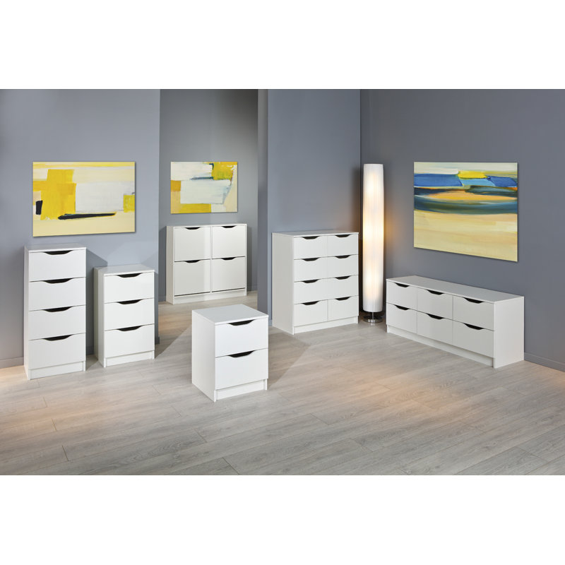 Mailys Flip Down Shoe Storage, White