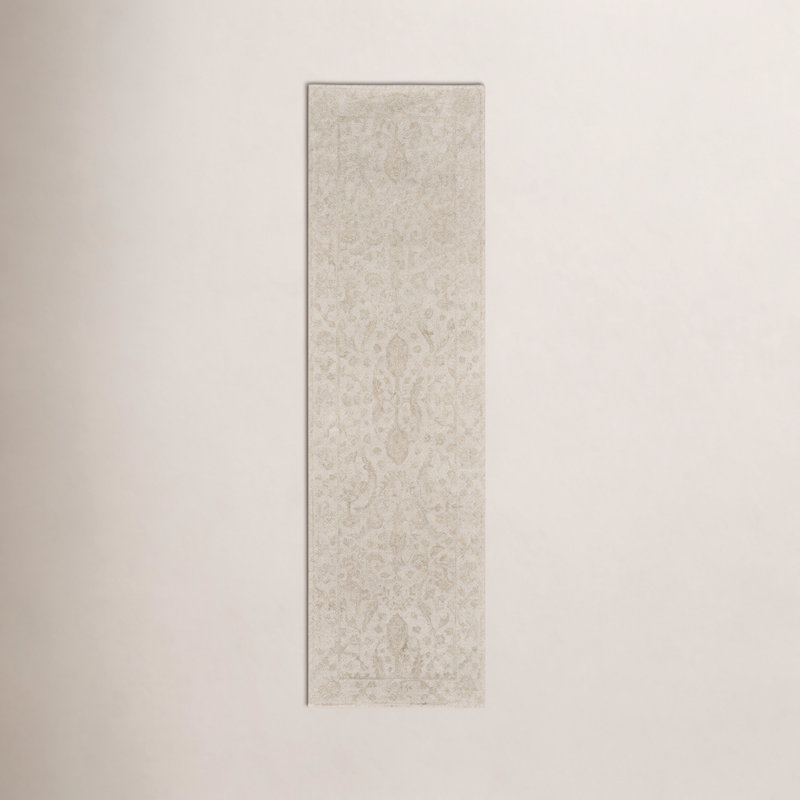 Cece Hand Tufted Wool Floral Indoor Rug, Runner 2'3" x 8'
