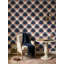 Papier peint à carreaux bleu marine tartan-126556170