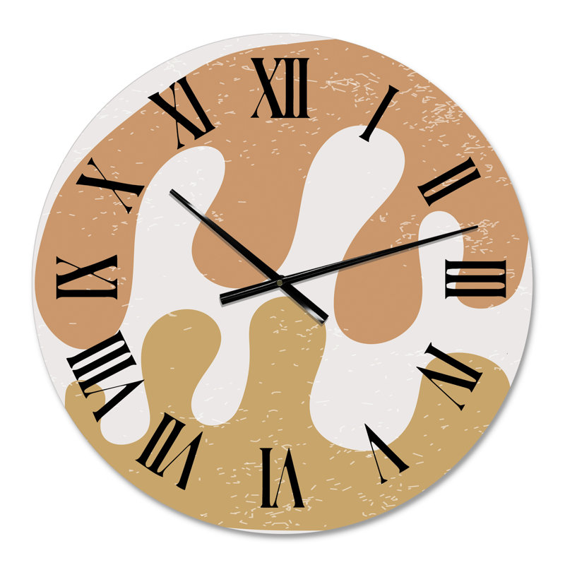 Minimal élémentaire organique et géométrique compostions XXXII - horloge murale moderne, Petit