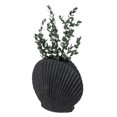 Black 65cm Ceramic Table Vase