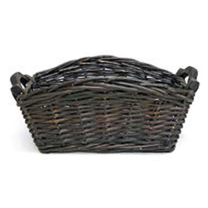 Gracie Oaks Wicker Box, 6" H x 13" W x 9.5" D