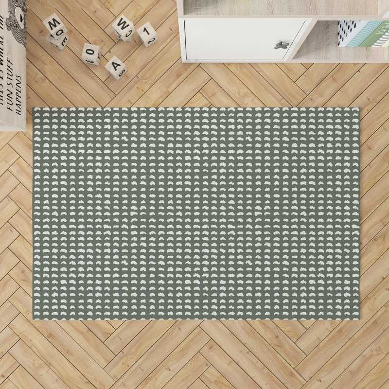 Gio Kids Play Mat, Rectangle 36" x 60", Chimichurri/Green
