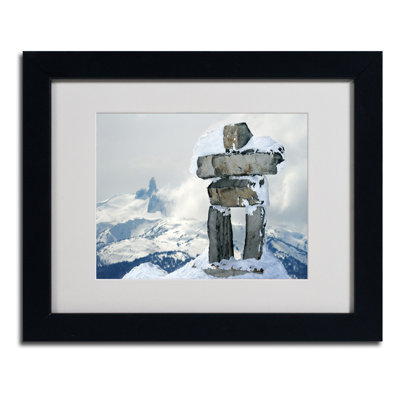 Photographie encadrée « whistler inukshuk »