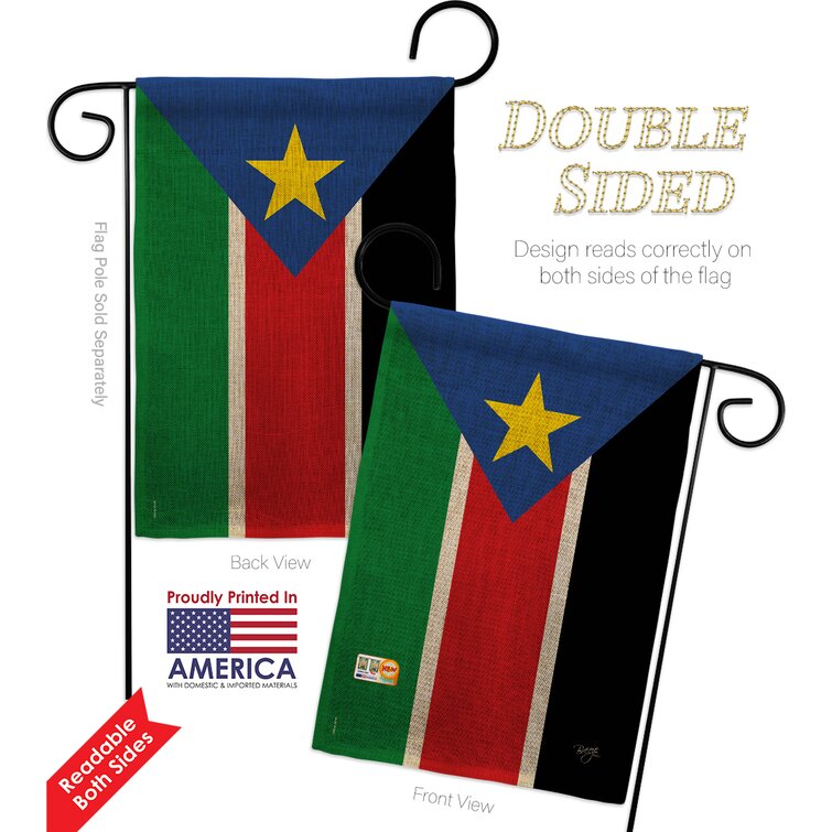 Breeze Decor South Sudan the World Nationality Impressions 2-Sided ...