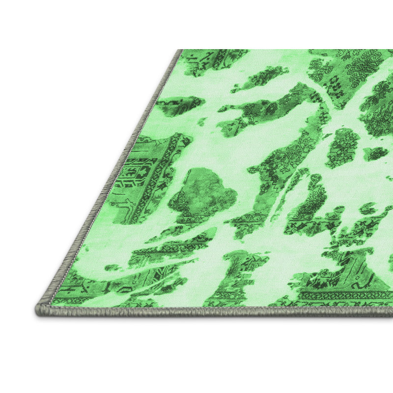 Washable Abstract Indoor Rug, Rectangle 2' x 3'