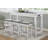 4pc Counter Height Dining Set White Finish Counter Height Table w Drawer Built-in USB Ports Power Outlets and 3 Stools Casual Dining Furniture
