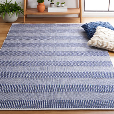 Striped Bolebroke Flat Weave Cotton Striped Rug