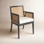 Antonia Savile Flax Dining Arm Chair-428542627