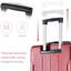Valise rigide, valises en ABS léger et durable avec roues doubles, bagage à carreaux extensible de 24 po 24 po