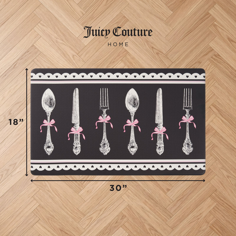 Juicy Couture Wellness Mats, Black