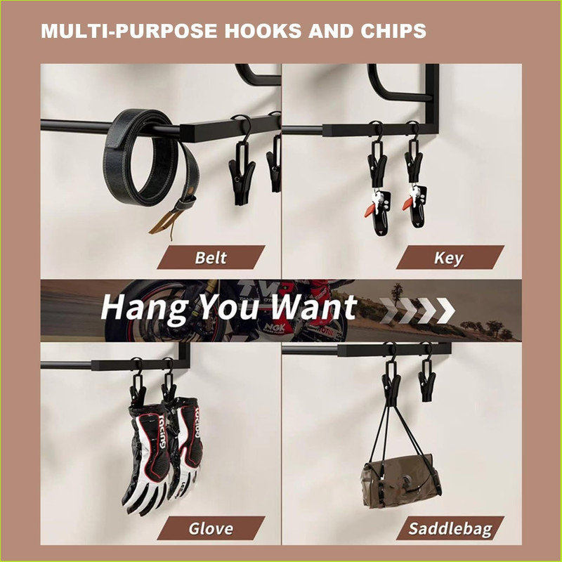 Metal Wall Mounted Sports Rack