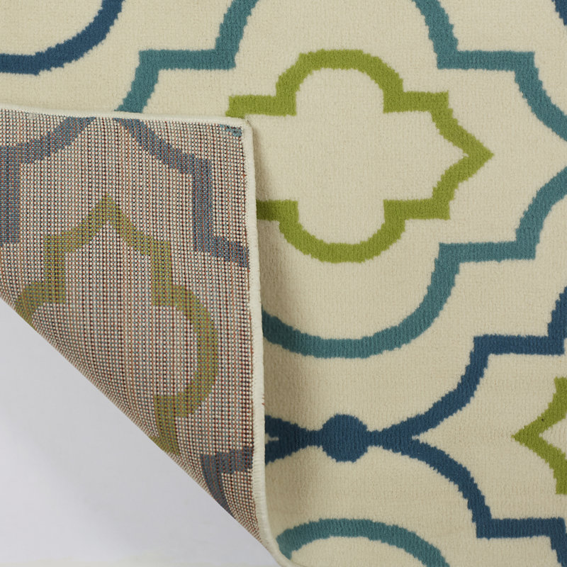 Lucia Geometric Indoor / Outdoor Rug, Rectangle 7'10" x 10'10"