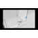 Illume 34 in. x 32 in. x 78 in. 90-degree Fully Frameless Wall Hinged Glass Shower Enclosure