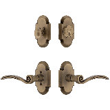 Nostalgic Warehouse Cottage Entry Set with Swan Lever