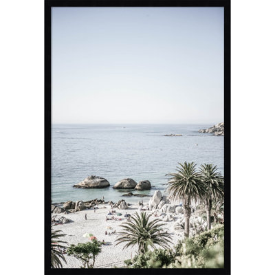 Clifton Beach by Shot by Clint Wood Framed Wall Art Print