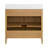 Kendal Reeded 36" Light Oak Bathroom Vanity with Cultured Marble Countertop-128732823-128732826