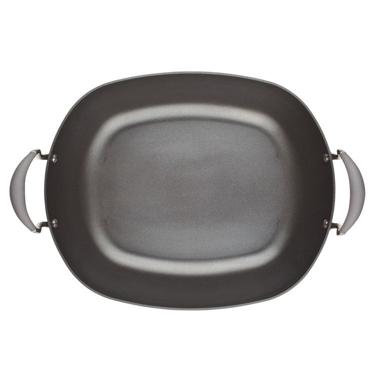 KitchenAid Hard-Anodized Roaster with Removable Nonstick Rack, Black