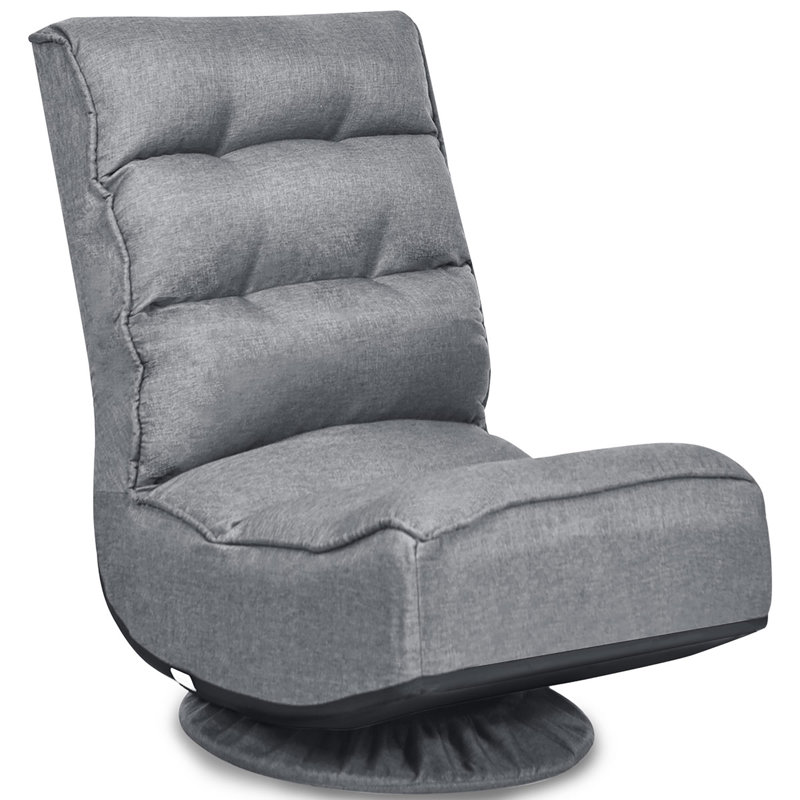 Trule Reclining Ergonomic Swiveling PC & Racing Game Chair, Gray