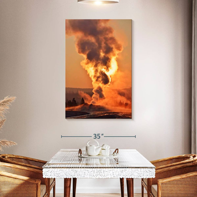 Alvord Geyser au parc national de Yellowstone, H 48 po x l 32 po