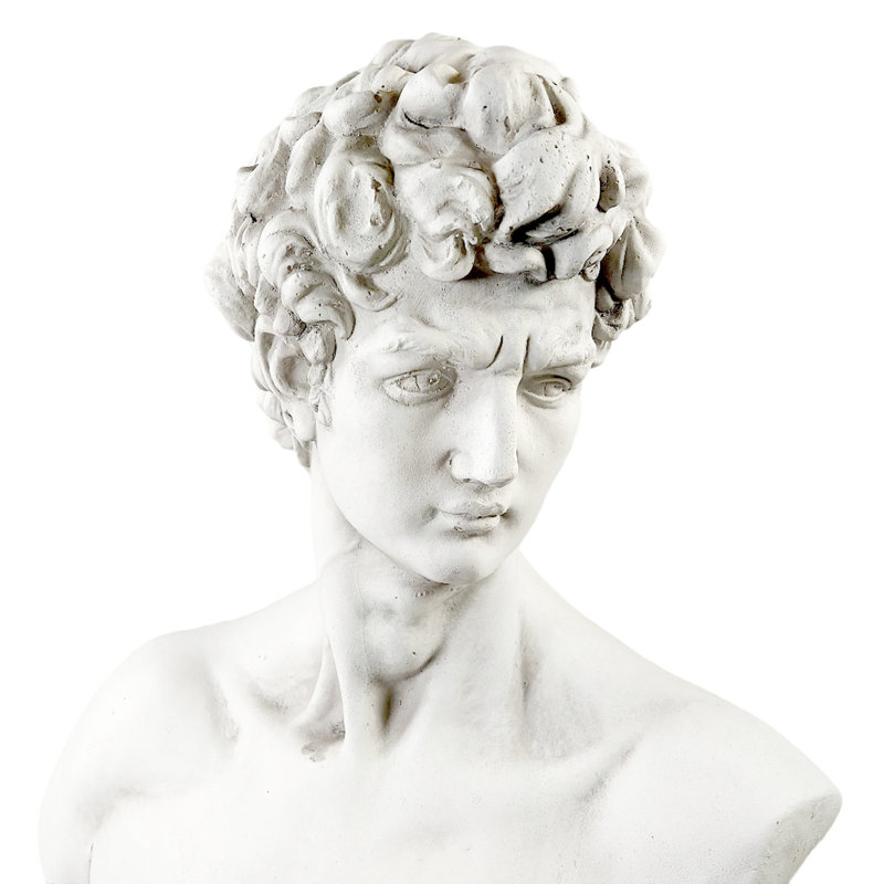 David Weather Resistant Fiberstone Garden Statue