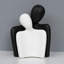 Statues de couple en céramique pour la décoration intérieure, figurines de couple qui s'embrassent pour la décoration de tablettes et de tables, sculptures romantiques modernes pour le salon, la chambre, le bureau, la décoration-1723051593