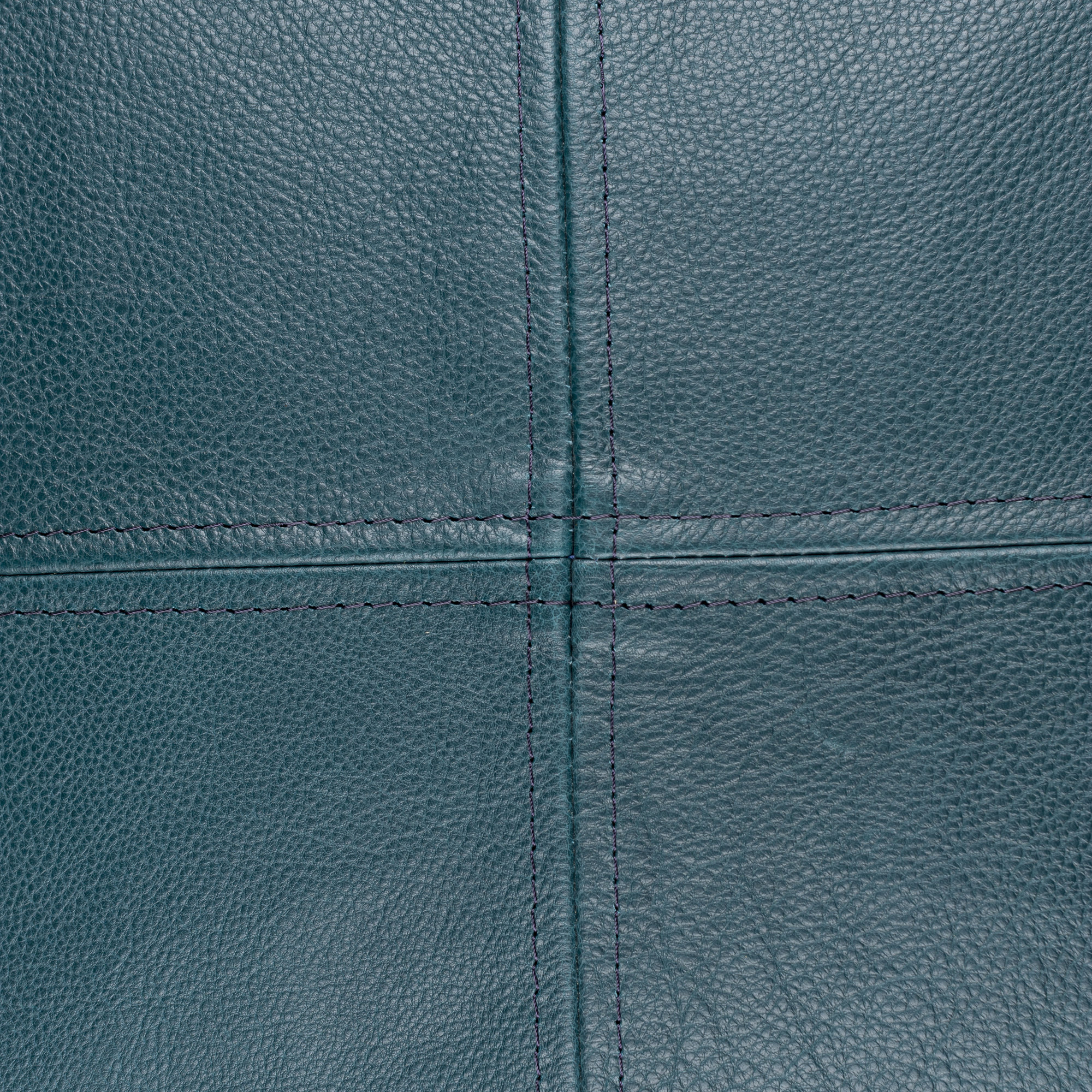 Declan Leather/Suede Pillow Cover, Teal, 20" x 20", Pillow Cover Only - No Insert