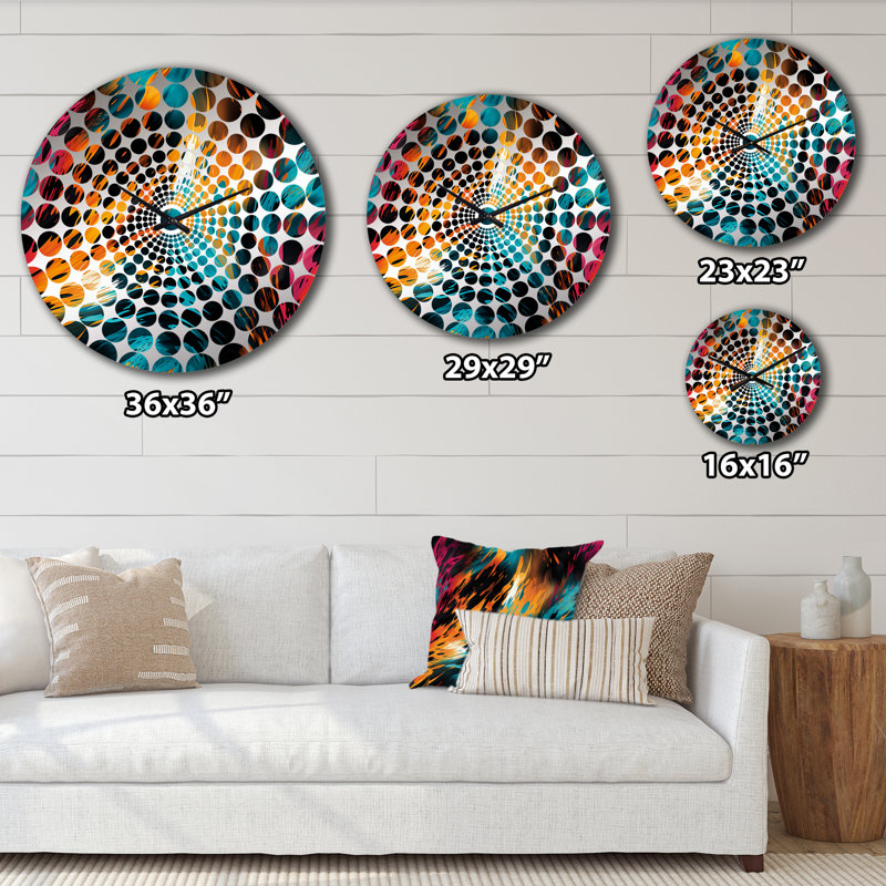 Mystic Aura Mirage - Abstract Wall Clock, Large