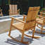 Chaise berçante d'extérieur en bois massif Gatesville